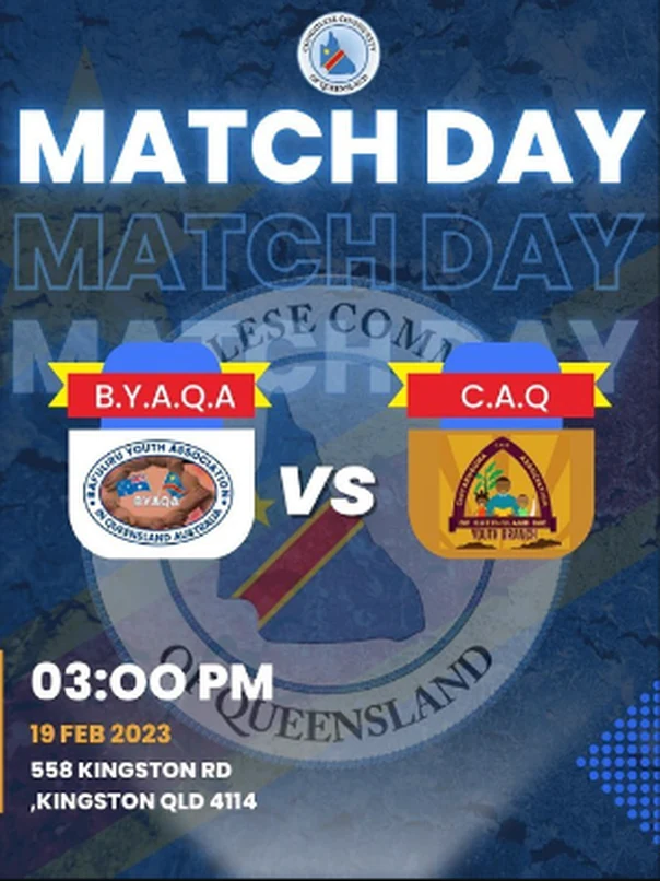 B.Y.A.Q.A versus C.A.Q Match Day poster for 19 February 2023